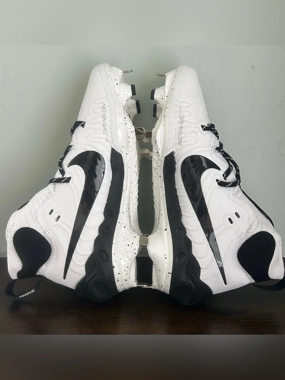 Nike Alpha Huarache NXT Metal Baseball Cleats White Mens Size 7 DJ6517-107